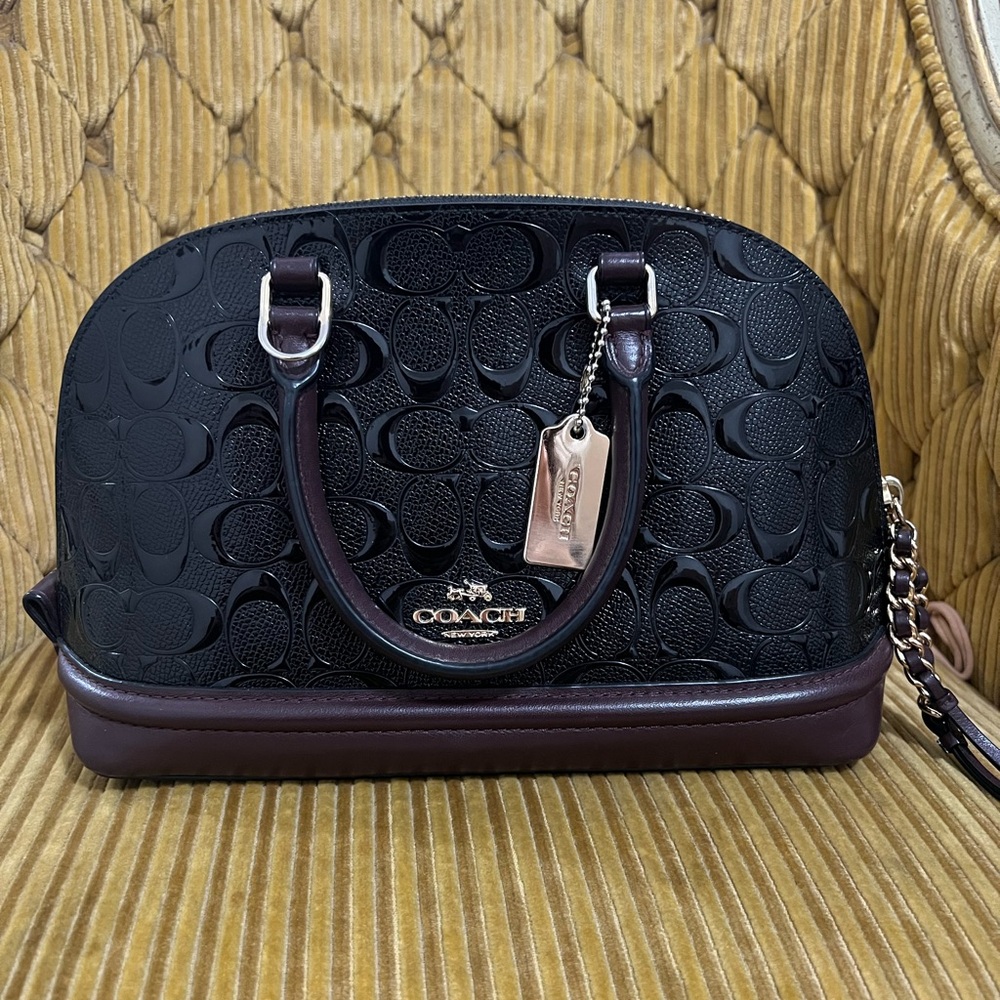 Coach Black and Brown Satchel - Picture 1 of 2